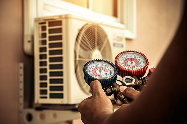 Professional Heat Pump Repair technician working in Sulphur Springs, IN